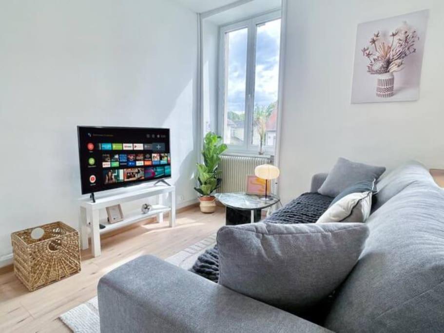 1 Appartement 3P Ideal Famille Travail Renove Lumineux Parking Gratuit Mulhouse Bagian luar foto